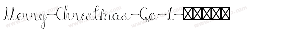 Merry-Christmas-Go-1字体转换