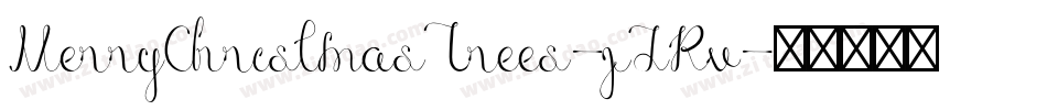 MerryChristmasTrees-jJRv字体转换