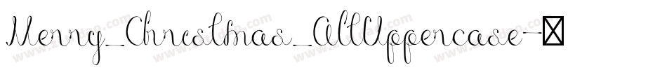 Merry_Christmas_AltUppercase字体转换