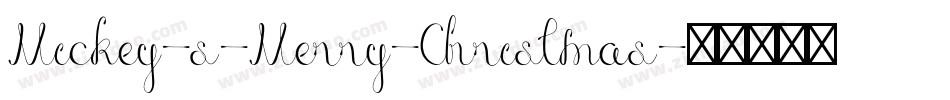 Mickey-s-Merry-Christmas字体转换