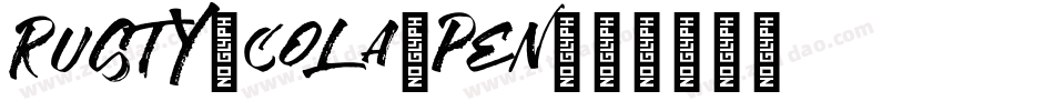 Rusty-Cola-Pen字体转换