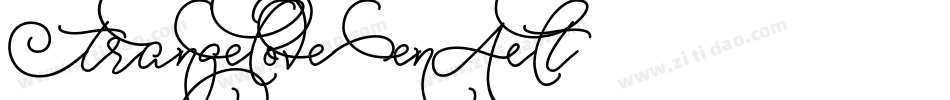 StrangelovePenAlt字体转换