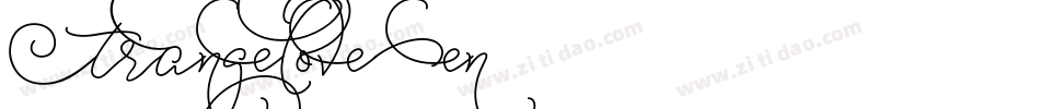 StrangelovePen字体转换