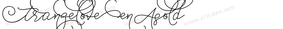 StrangelovePenBold字体转换