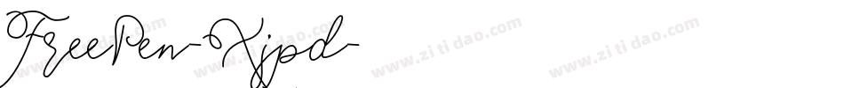 FreePen-Xjpd字体转换