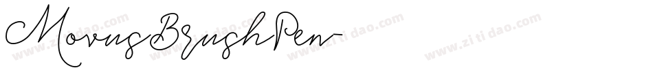 MovusBrushPen字体转换