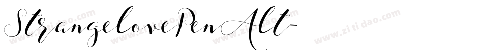 StrangelovePenAlt字体转换