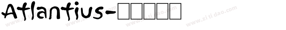 Atlantius字体转换
