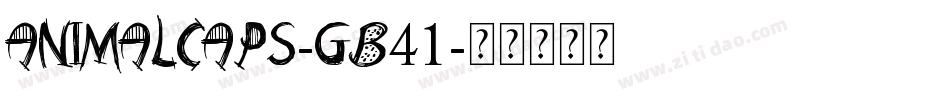 AnimalCaps-gB41字体转换
