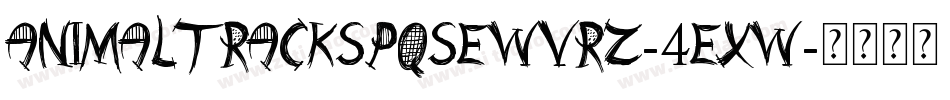 Animaltrackspqsewvrz-4exW字体转换
