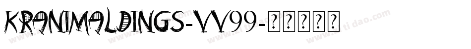 KrAnimalDings-vv99字体转换