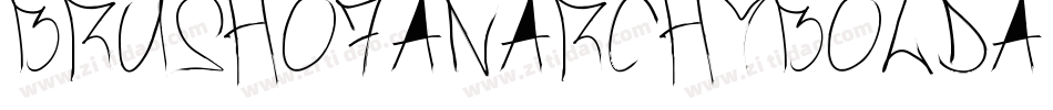 BrushOfAnarchyBold-EE19字体转换
