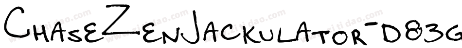 ChaseZenJackulator-d83g字体转换