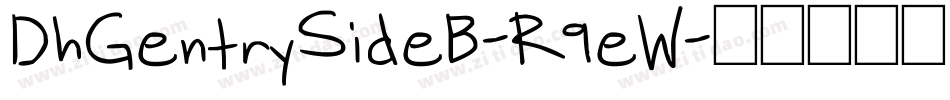 DhGentrySideB-R9eW字体转换