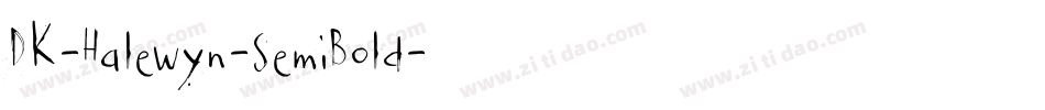 DK-Halewyn-SemiBold字体转换