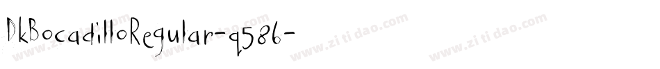 DkBocadilloRegular-q586字体转换