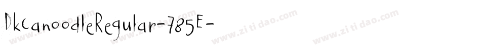 DkCanoodleRegular-785E字体转换