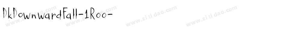 DkDownwardFall-1R00字体转换