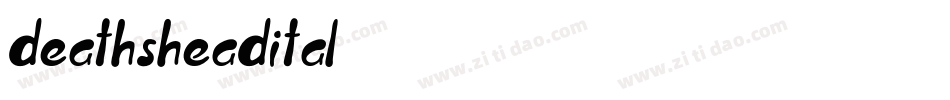 deathsheadital字体转换