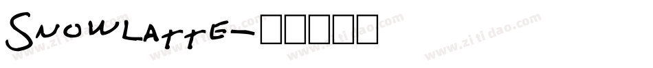 Snowlatte字体转换