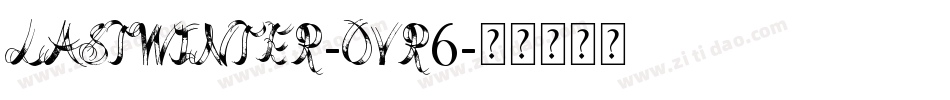 Lastwinter-Ovr6字体转换