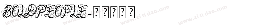 BoldPeople字体转换