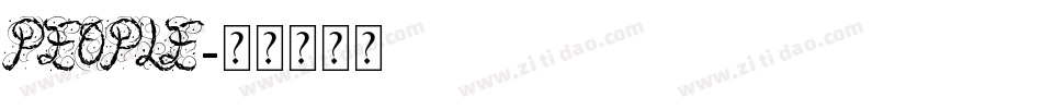 PEOPLE字体转换