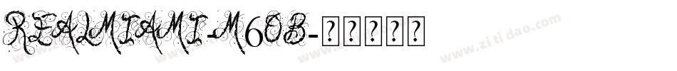 RealMiami-M6oB字体转换
