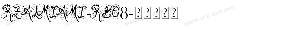 RealMiami-rBo8字体转换