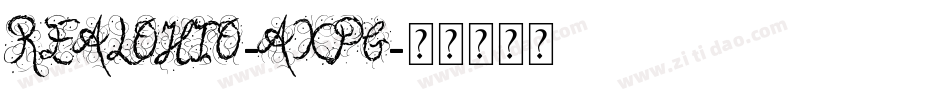 RealOhio-aXpg字体转换