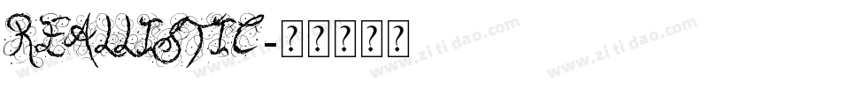 ReallistiC字体转换