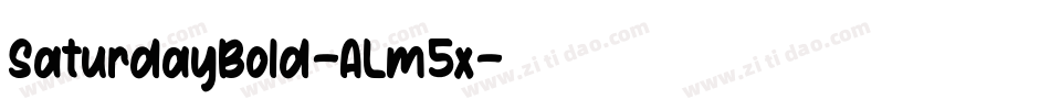 SaturdayBold-ALm5x字体转换