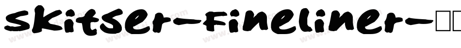 Skitser-Fineliner字体转换