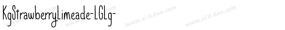 KgStrawberryLimeade-LGLg字体转换