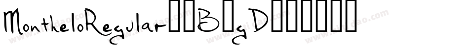 MontheloRegular-4B4gD字体转换