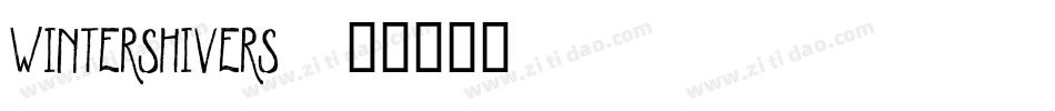 WinterShivers字体转换