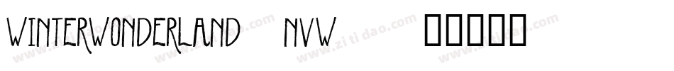 WinterWonderland-nvw4字体转换