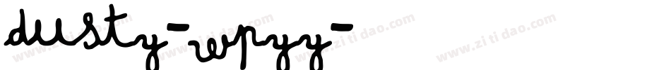Dusty-WpyY字体转换