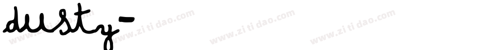 Dusty字体转换