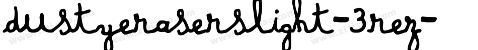 Dustyeraserslight-3rEZ字体转换