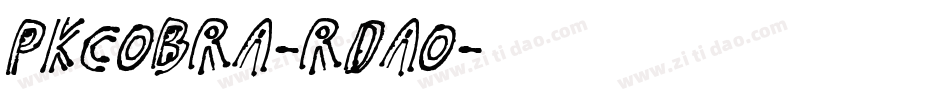 PkCobra-rdAO字体转换