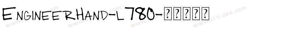 EngineerHand-l780字体转换