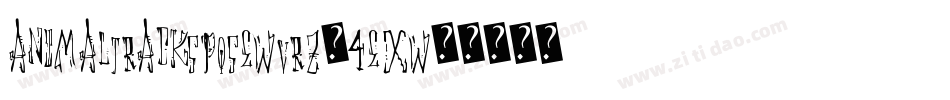 Animaltrackspqsewvrz-4exW字体转换