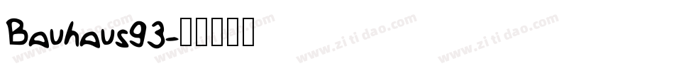 Bauhaus93字体转换