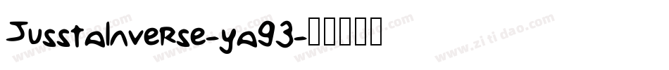 JusstaInverse-ya93字体转换