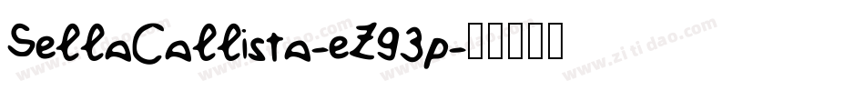 SellaCallista-eZ93p字体转换
