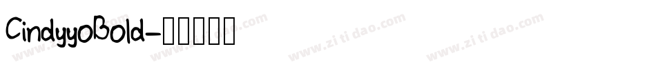 CindyyoBold字体转换