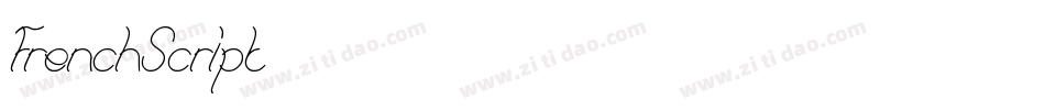 FrenchScript字体转换