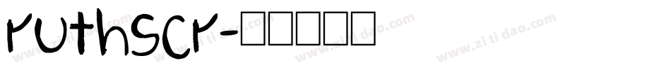 ruthscr字体转换