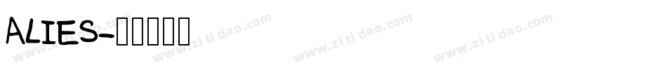 ALIES字体转换